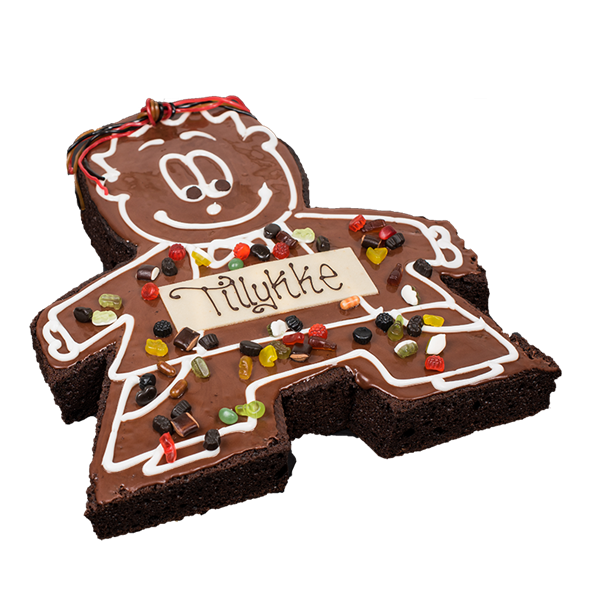 Kagemand - Chokoladekage (Stor)